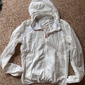 Women's White Hooded Jacket